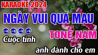Ngày Vui Qua Mau Karaoke Tone Nam Karaoke Đăng Khôi - Beat Mới