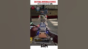 AS VAL DOUBLE EDGE GAMEPLAY & DEATH EFFECT #Shorts