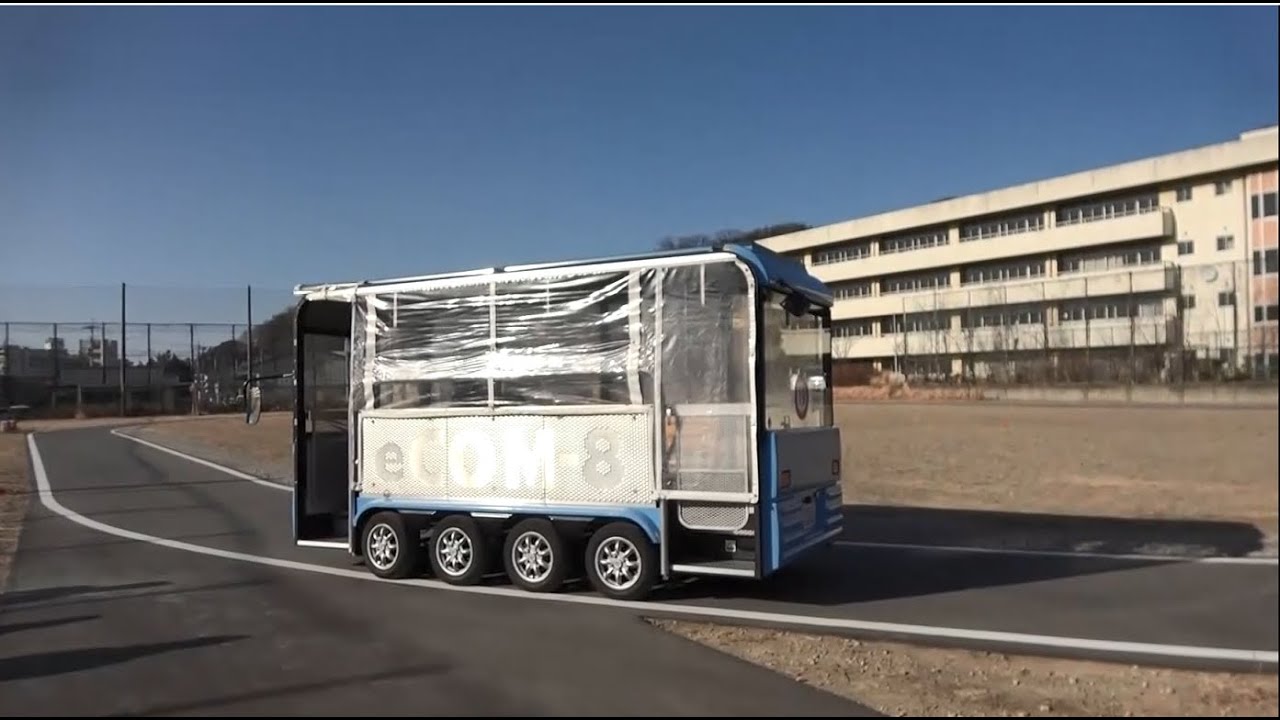 低速電動コミュニティバス「MAYU（まゆ）」桐生市内での走行実験動画を