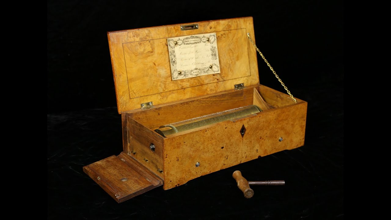 Lecoultre Key Wind 4-Air Overture Antique Music Box Circa 1835 #20