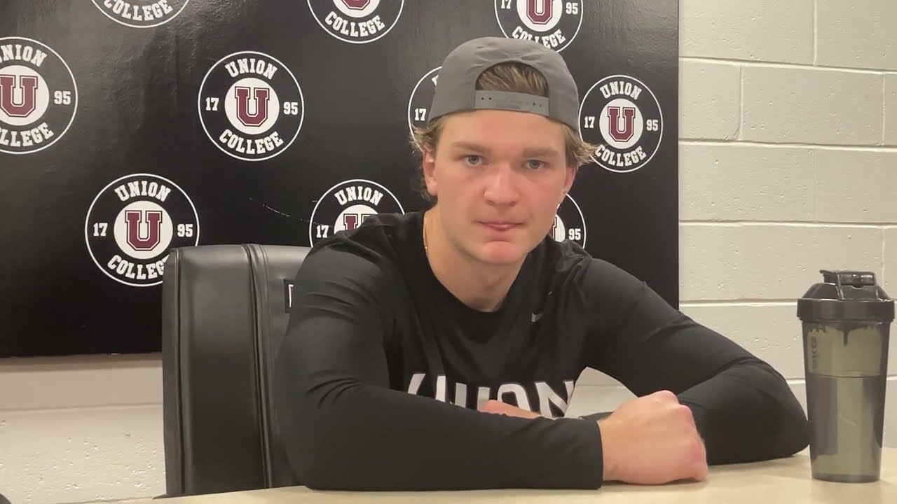 Muthersbaugh's hat trick helps Union men's hockey beat Mercyhurst