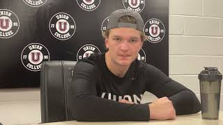 Muthersbaugh's hat trick helps Union men's hockey beat Mercyhurst