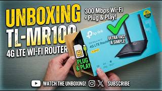 #unboxing  TP-Link TL-MR100 300Mbps 2.4GHz #wireless #4g LTE, with Micro #simcard Slot #wifirouter