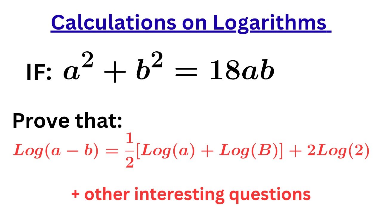 How to Solve Logarithms Without Stress - YouTube