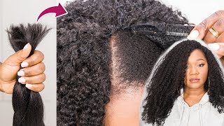 YOU CAN’T TELL IT’S BRAIDING HAIR  Diy $3 Vpart wig with ONE pack of XPRESSION braiding hair