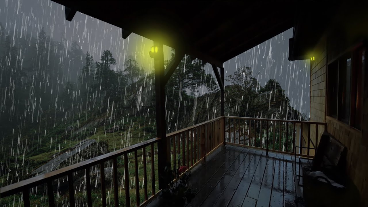 Lluvia Relajante Para Dormir Profundamente - Sonido de Lluvia y Truenos ...