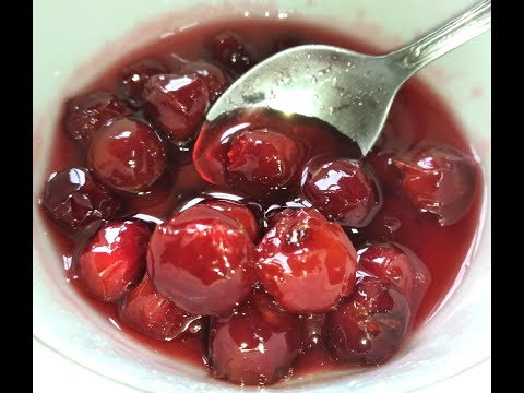 Video: Mint Blancmange With Cherry Confiture