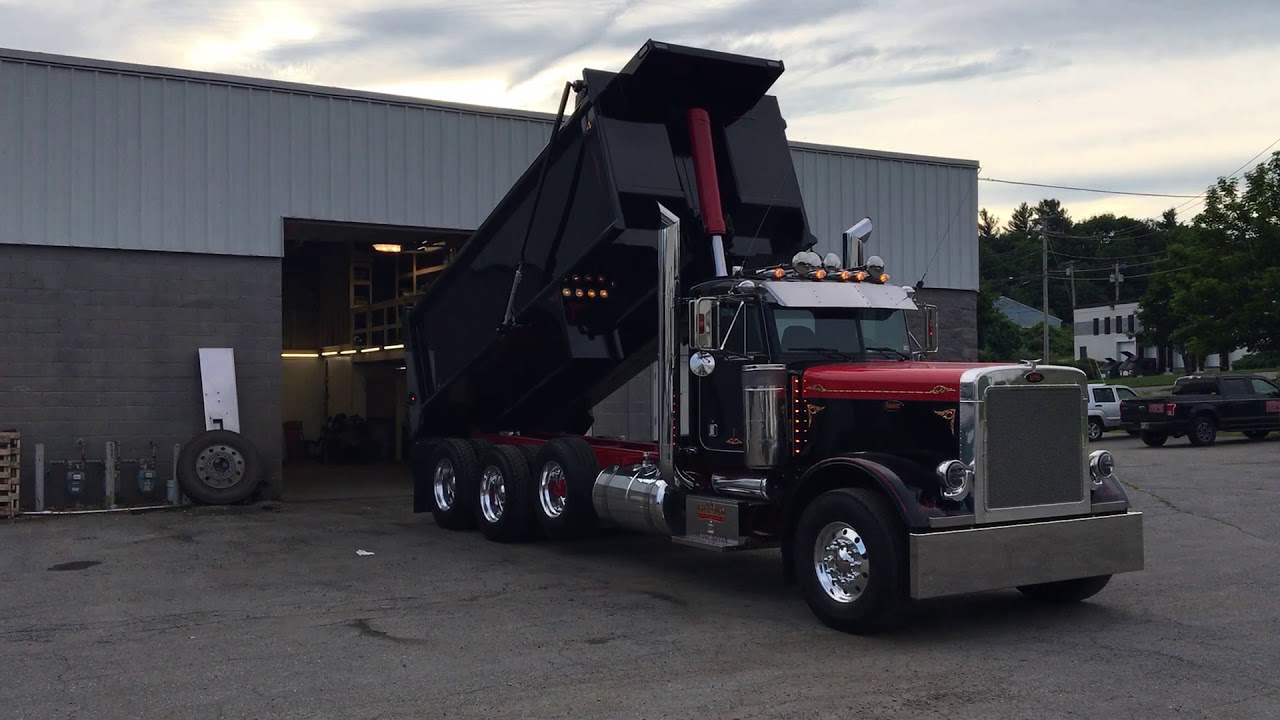 Mack Hill Materials 03 Peterbilt 379 with Cat C16 & 8” Dynaflex exhaust “chino’s” Dump truck