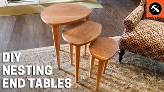 Celebrity DIY Nesting End Tables | Easy Woodworking Project | Builder's Studio Profile