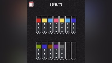 Water sort puzzle level 179