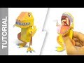 Kamikara tyrannosaurus mechanical paper toy  tutorial