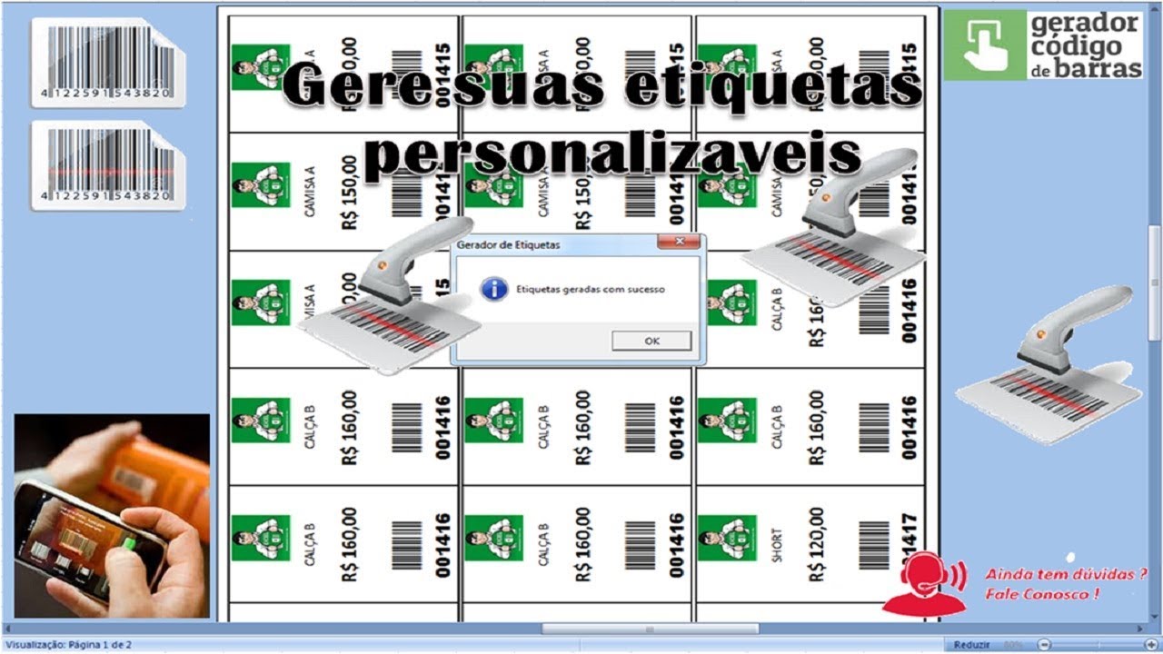 Gerador de Etiquetas no Excel ! Gerar etiquetas com a logo da sua empresa ou produto if then excel vba