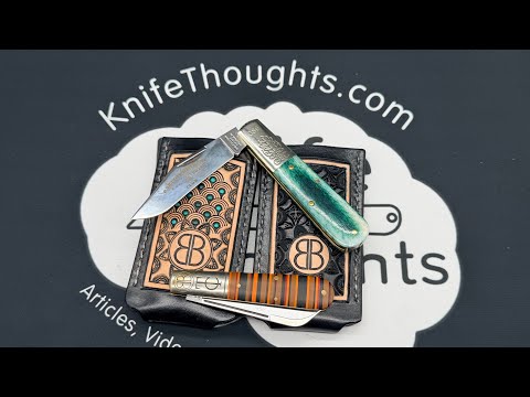 Barlow Bearcat Club Gear; Sage Grouse Leather, Slipjoint Spa, & Mike Hughes Hand Engraving