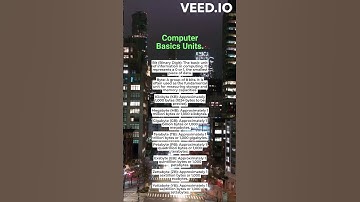 Computer Basics Units.