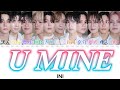 INI - U MINE (フェンファン作詞参加) 【歌詞/歌割り/パート分け/かなるび/カナルビ】