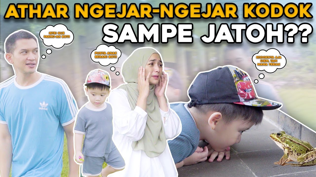 LUCU BANGET ATHAR NIRUIN GAYA KODOK, SAMPE LONCAT-LONCAT