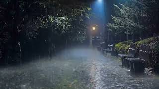 Say Goodbye Anxiety to Sleep Better with Heavy Rain at Night | Relaxing White Noise