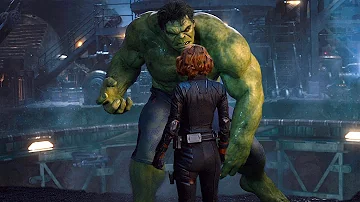 Hulk and Black Widow Kiss Scene - Avengers: Age of Ultron (2015) Movie Clip HD