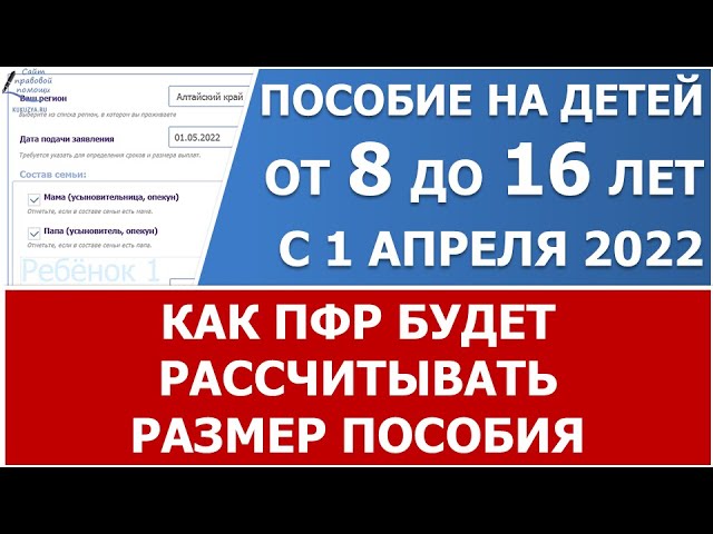 калькулятор социальных пособий