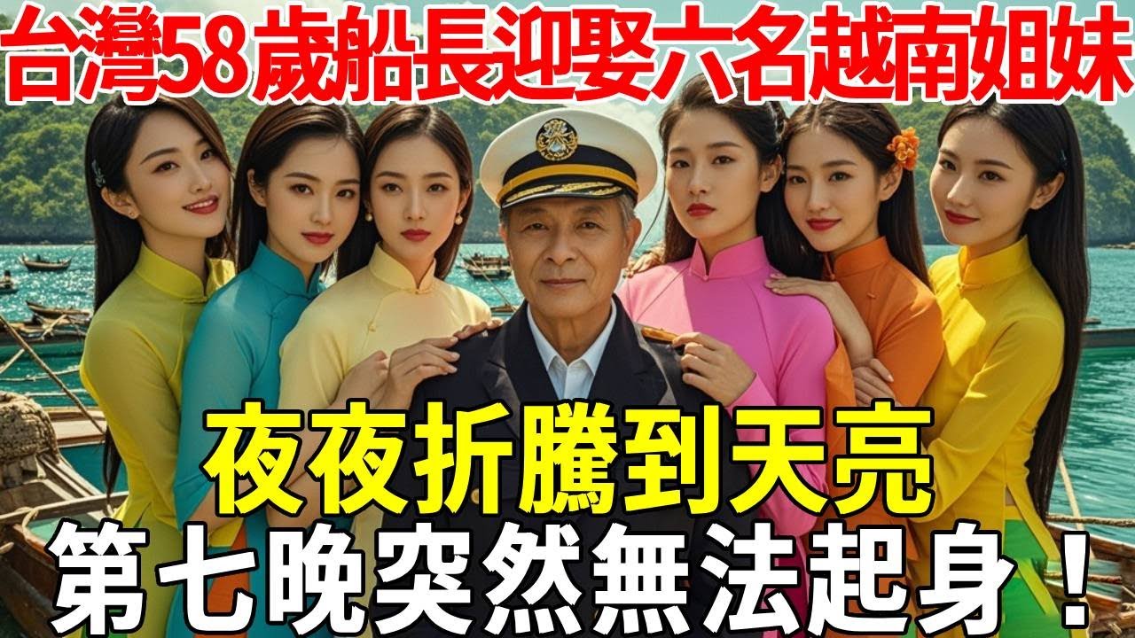 台灣58歲船長迎娶六名越南姐妹，夜夜折騰到天亮，第七晚突然無法起身！#蝴蝶飛飛 #民間故事 #奇聞趣事 #古代小說#懸疑#老年情感