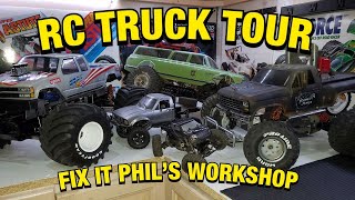 e222: RC Workshop & Vintage RC Truck Tour: 