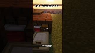 2×3 House 🏡 Minecraft tutorial #minecraft #minecraftshorts #shorts