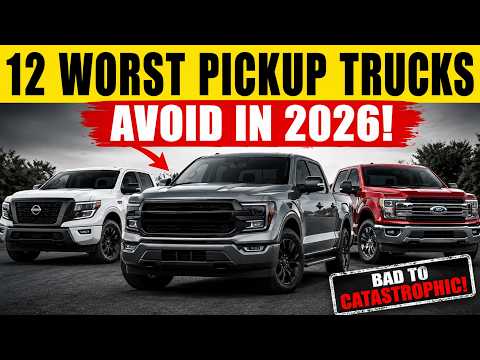 12 Worst Pickup Trucks to Buy in 2026 — From Bad Choices to Total Disasters!