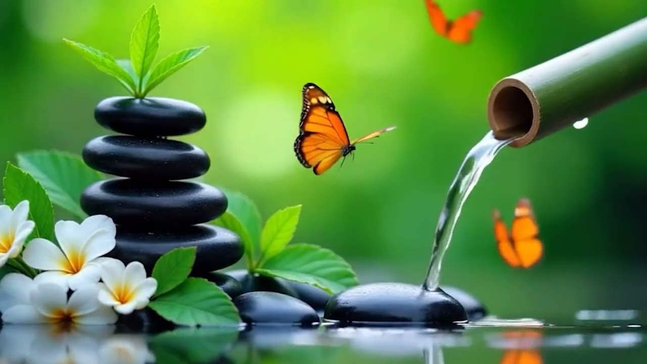 Relaxing Zen Garden Water Sounds 🌿 Deep Sleep Music & Stress Relief | Reduce Stress & Anxiety