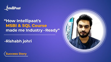 MSBI & SQL Course made me Industry Ready - Rishabh Johri | Intellipaat Review