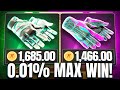 Luckiest back to back gloves unboxing on csgoroll max wins