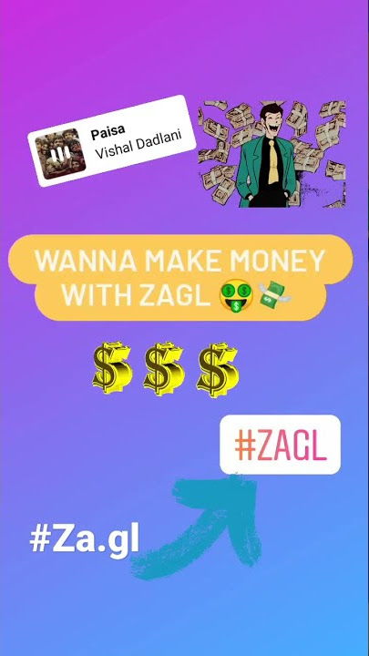 Make Money with Za.gl 🤑💸