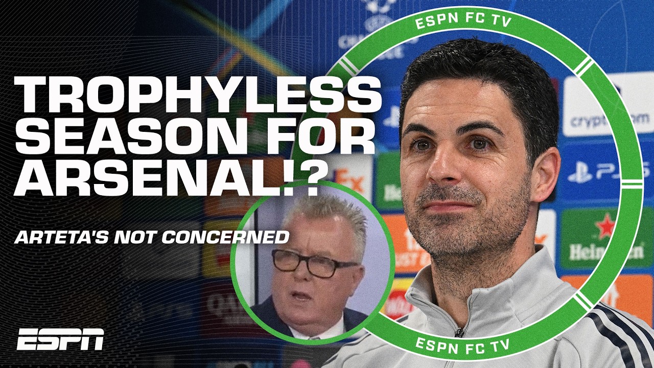 'ACT NORMAL' 🗣️ Steve Nicol criticizes Mikel Arteta having 'no fear' of trophyless season | ESPN FC