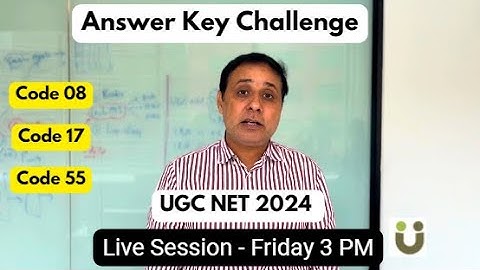 Answer Key Challenge - UGC NET 2024 Exam