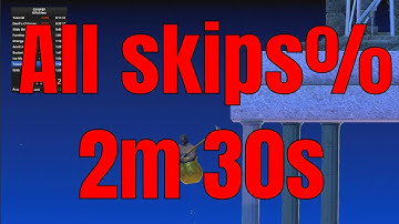 Getting Over It Speedrun All Skips% (2m 30s)