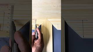 Simple Trick to Measure Wood Joints Perfectly #woodworking #carpentry #woodwork #tipsntricks #diy