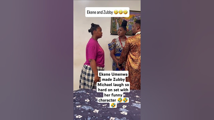 Ekene Umenwa made Zubby Michael laugh so hard on set with her funny character 🤣🤣🤣