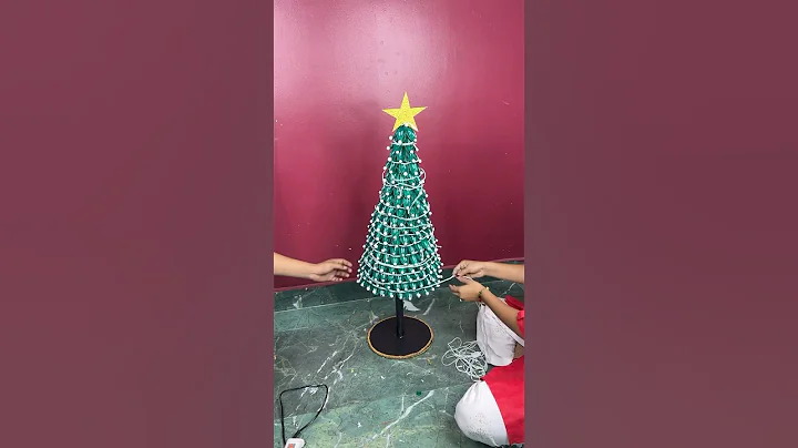 Beautiful Christmas Tree with Lights Craft #short #youtubeshort #reel #viral #trending #christmas