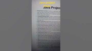 java project ideas