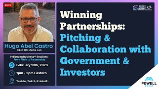 Winning Partnerships: Pitching & Collaboration with Government & Investors