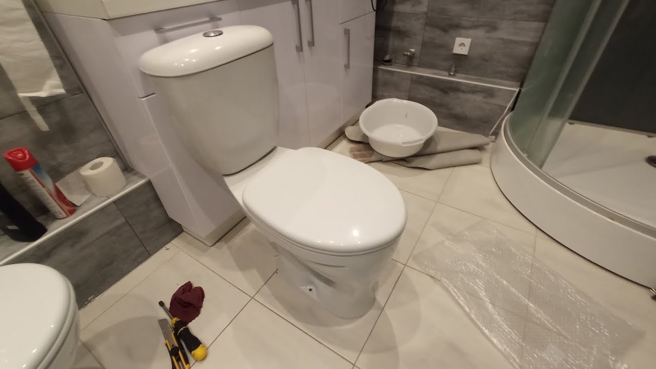 Замена унитаза. Меняю хороший унитаз на хороший. - YouTube