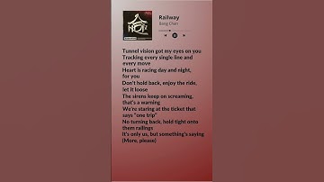 Thumbnail of Bang Chan - Railway #lyrics #bangchan #skz