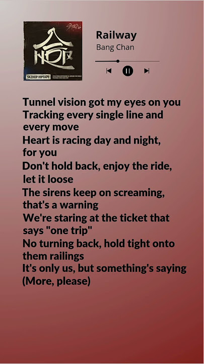 Bang Chan - Railway #lyrics #bangchan #skz