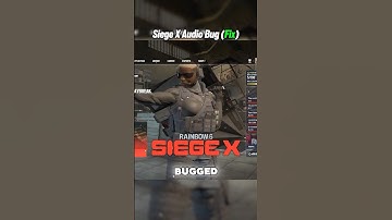 FIX Siege X Audio #r6 #rainbowsixsiege #r6siege