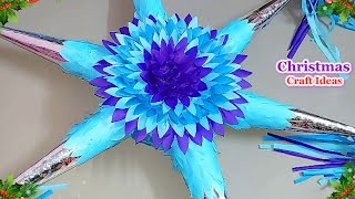 New Christmas Decoration idea made with simple materials | DIY Economical Christmas craft idea103