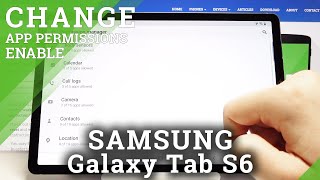 How to Enter App Permissions in SAMSUNG Galaxy Tab S6 – Show App Settings screenshot 4