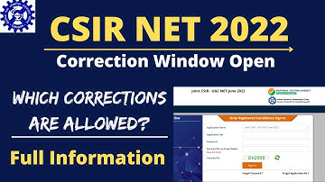 CSIR NET 2022 || HOW TO MAKE CORRECTIONS IN CSIR FORM || CORRECTIONS WINDOW OPEN || PRADEEP RAWAT