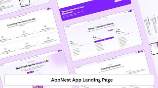AppNest – Stunning App Landing Page Built with Next.js, Tailwind CSS & ShadCN UI