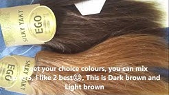 DIY - How To Sew-In Hair Weave In Two Colour Pieces To Make Highlights