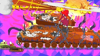 Serangan tank gila. Kartun tentang perang. Mobil anak kartun. Kartun tentang tank. xe tăng
