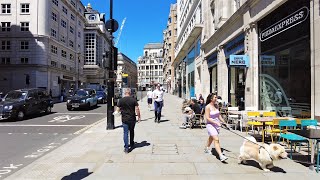 Walking from London Eye to Leicester Square | London Summer Walking Tour June 2021